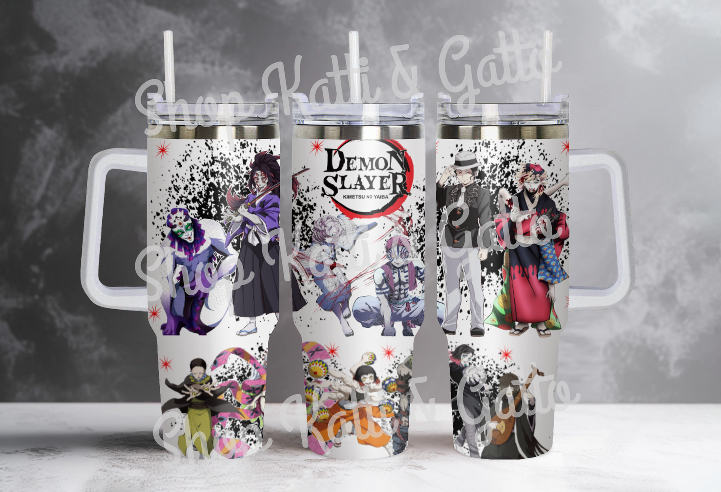 Handmade Custom Demons Slayer Only 40 Ounce Tumbler ~ Personalize