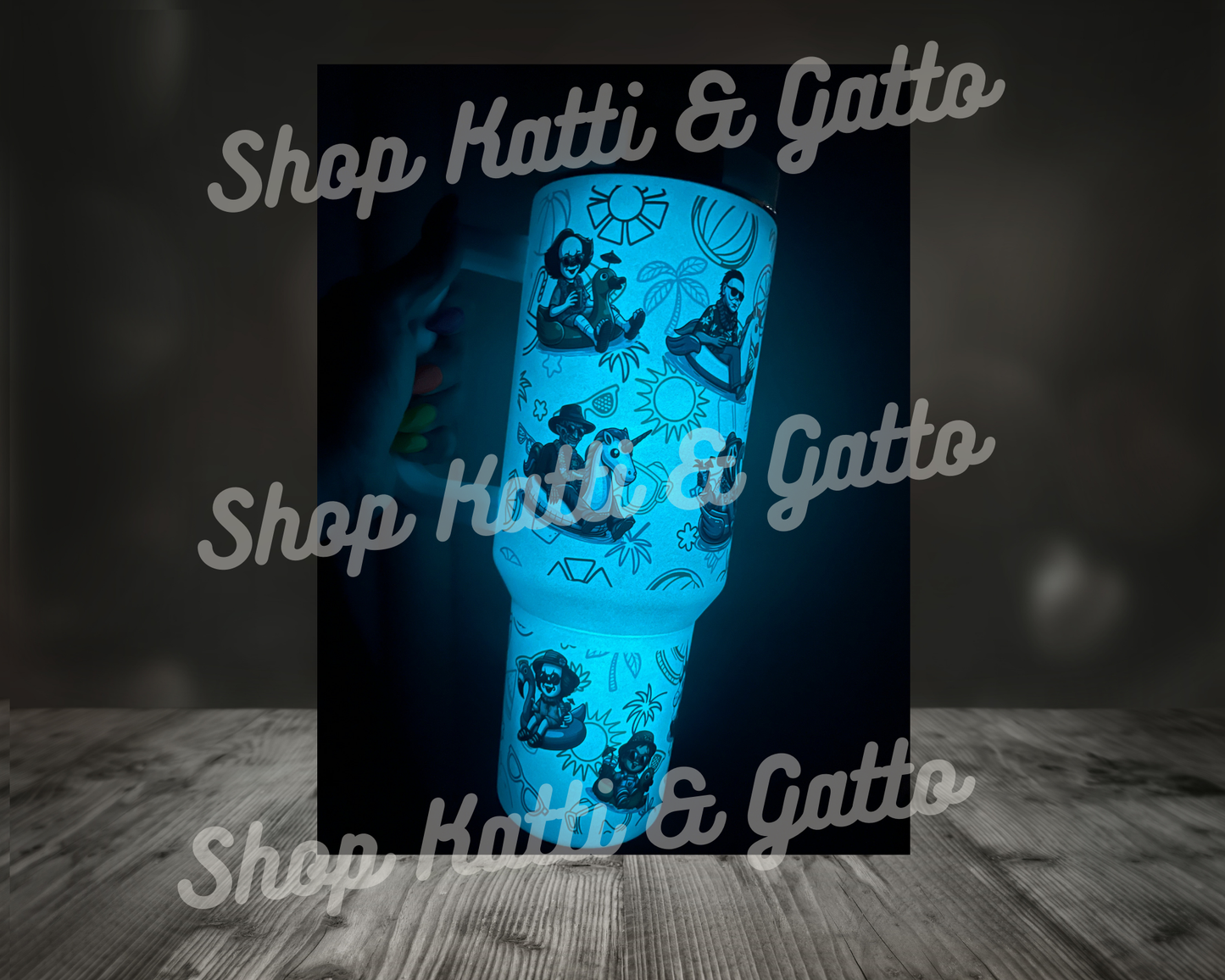 Spooky Cute Reading Ghosts 40 Ounce Tumbler