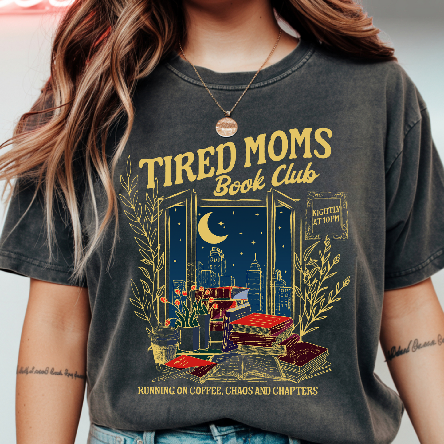 Tired Moms Book Club (Dark Grey)
