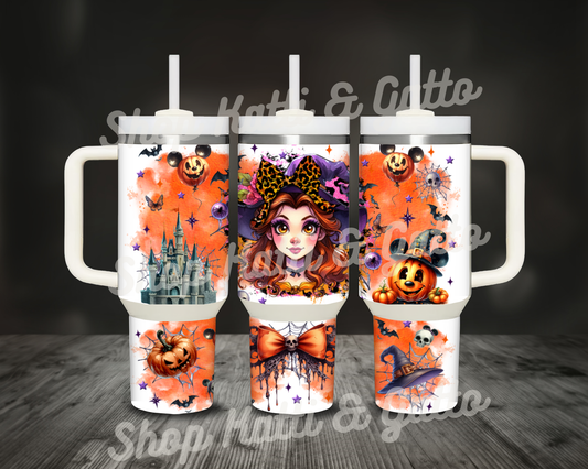 Princess Belle Halloween 40 Ounce Tumbler