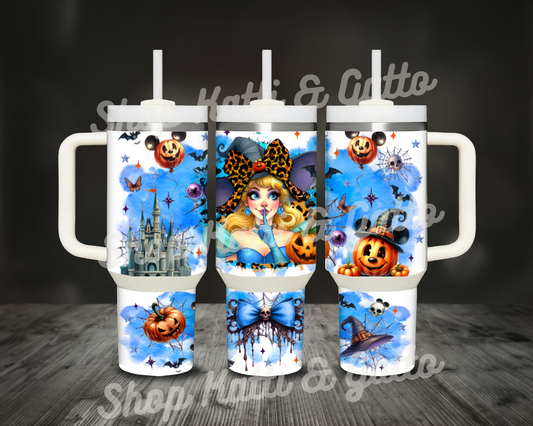 Princess Cinderella Halloween 40 Ounce Tumbler