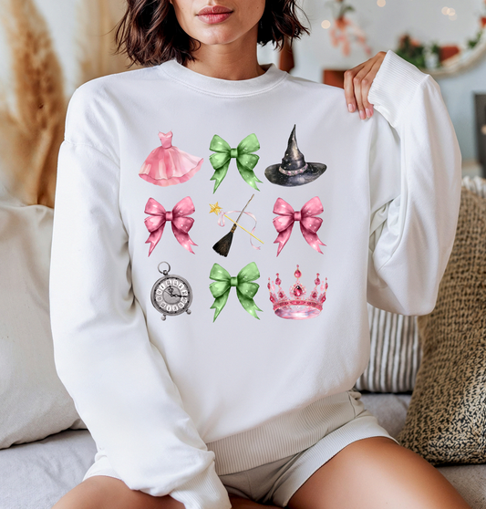 Wicked Crewneck Sweatshirt ~ Coquette Bows